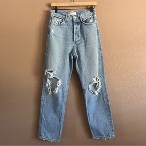 Agolde 90’s Distressed Straight Leg Jeans Size 25